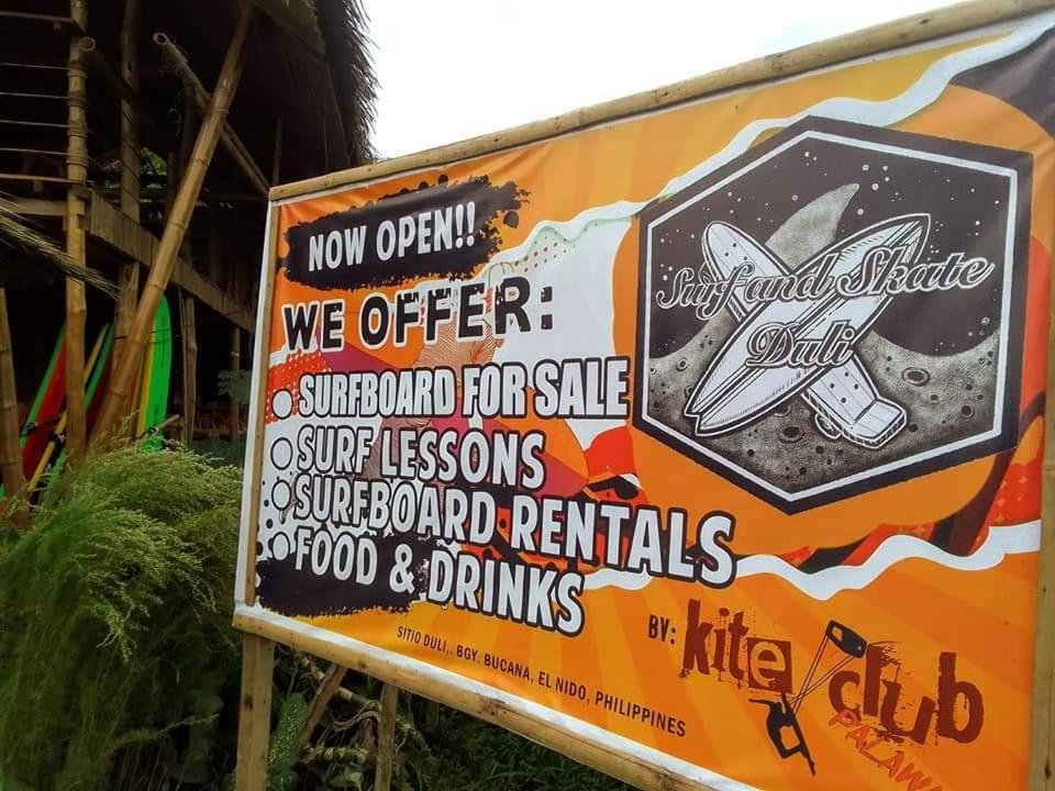 Surf And Skate Duli El Nido By Kiteclub Palawan Hostel Buitenkant foto